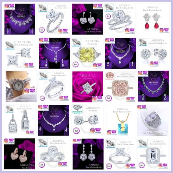 Luxury Diamond Bridal Jewelry Set Necklace and Earrings - Picture 9 of 9